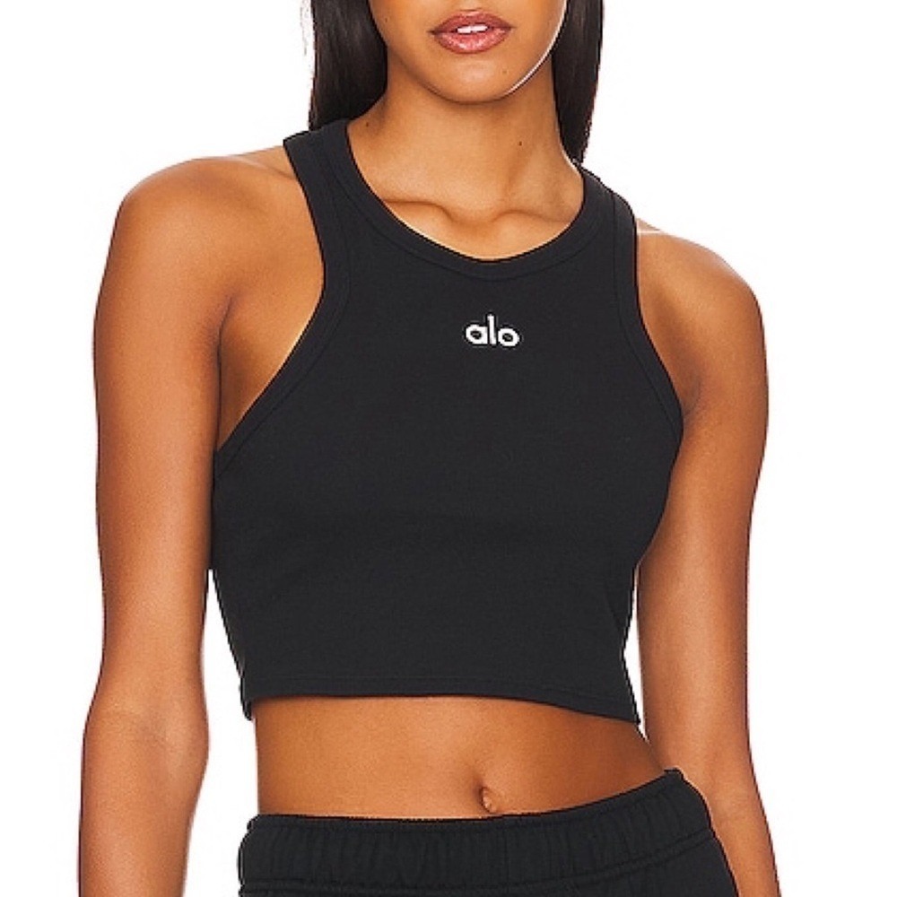 Alo Yoga Aspire Tank Black/White XS